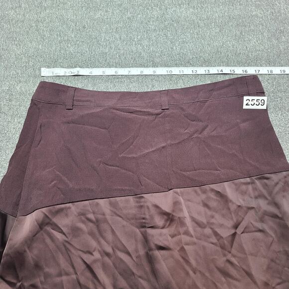 Urban Outfitters Skort Womens Large Brown Asymmetric Long Knit Button Lined - Picture 8 of 9